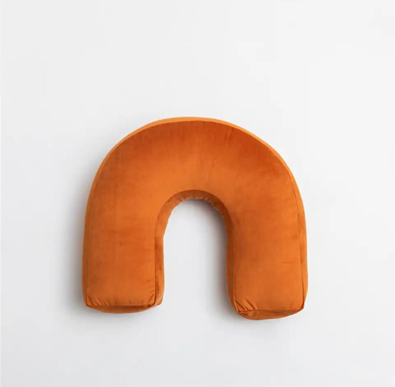 The U Velvet Orange Cushion