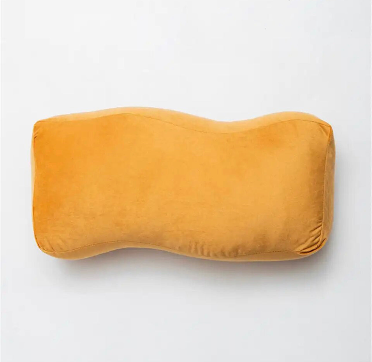 The Waves Velvet Yellow Cushion