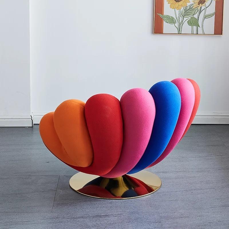 The multicolor swivel chair