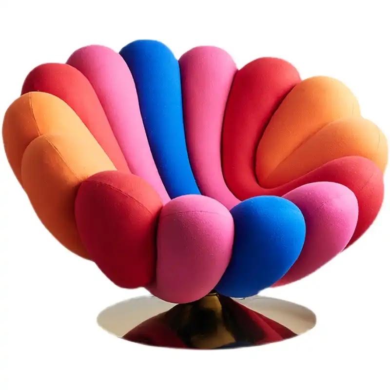 The multicolor swivel chair